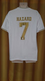 2019-20 Real Madrid Home Shirt Size Large - Hazard #7