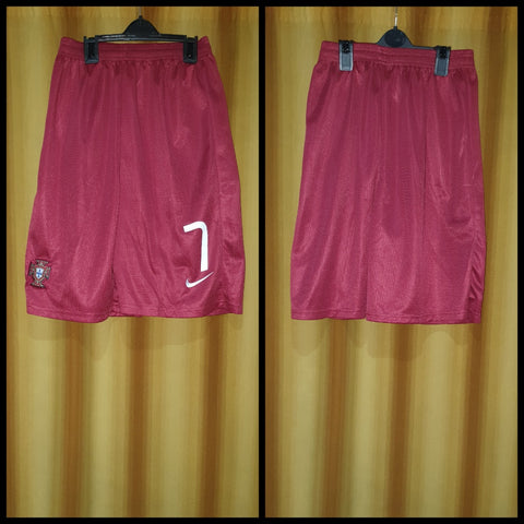 2014-15 Portugal Home Shorts Size Extra Large - #7