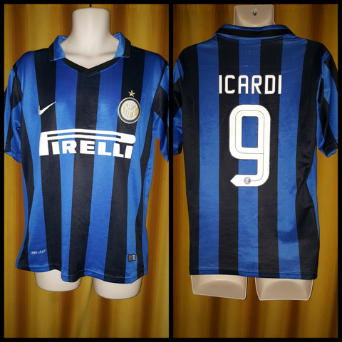 2015-16 Internazionale Home Shirt Size Medium - Icardi #9