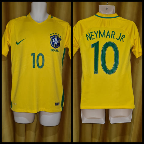 2016-17 Brazil Home Shirt Size Medium - Neymar Jr #10 – Forever