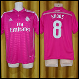 2014-15 Real Madrid Away Shirt Size Small - Kroos #8