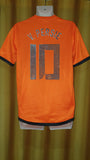 2012-13 Holland Home Shirt Size Medium - V. Persie #10