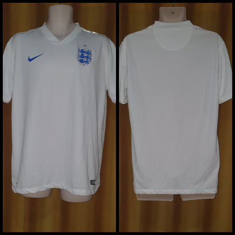 2014-15 England Home Shirt Size Large