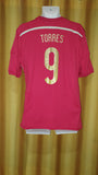 2013-15 Spain Home Shirt Size Large - Torres #9