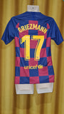2019-20 Barcelona Home Shirt Size Small - Griezmann #17
