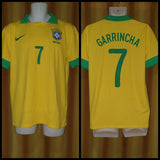 2013 Brazil Home Shirt Size Medium - Garrincha #7