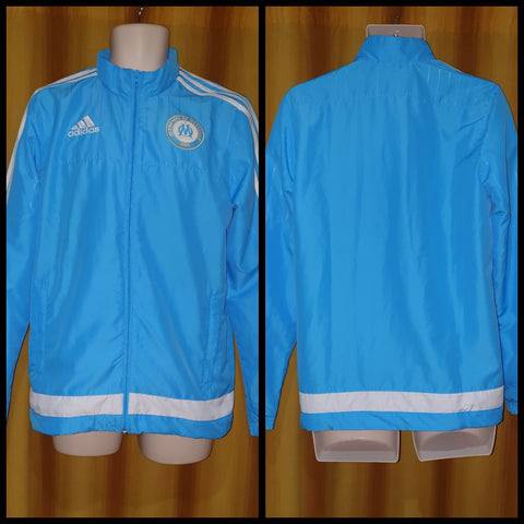 2015-16 Olympique de Marseille Anthem Track Jacket Size 15-16 Yrs