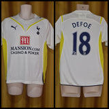 2009-10 Tottenham Hotspur Home Shirt Size Small - Defoe #18