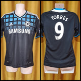 2011-12 Chelsea Away Shirt Size Small - Torres #9